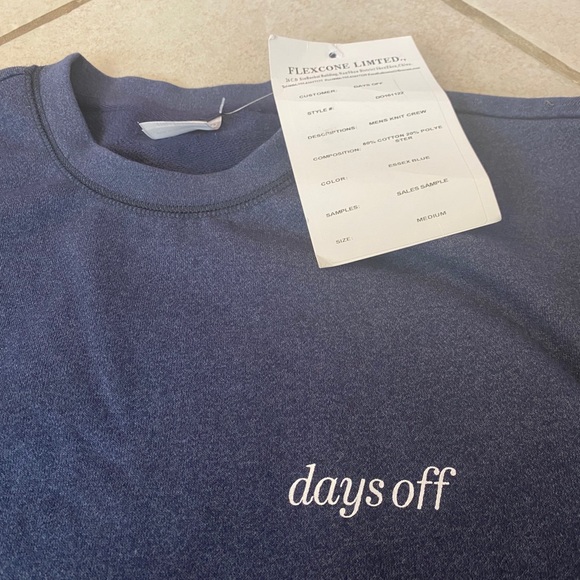 Days Off Desmond Crewneck Essex Blue - Picture 3 of 9